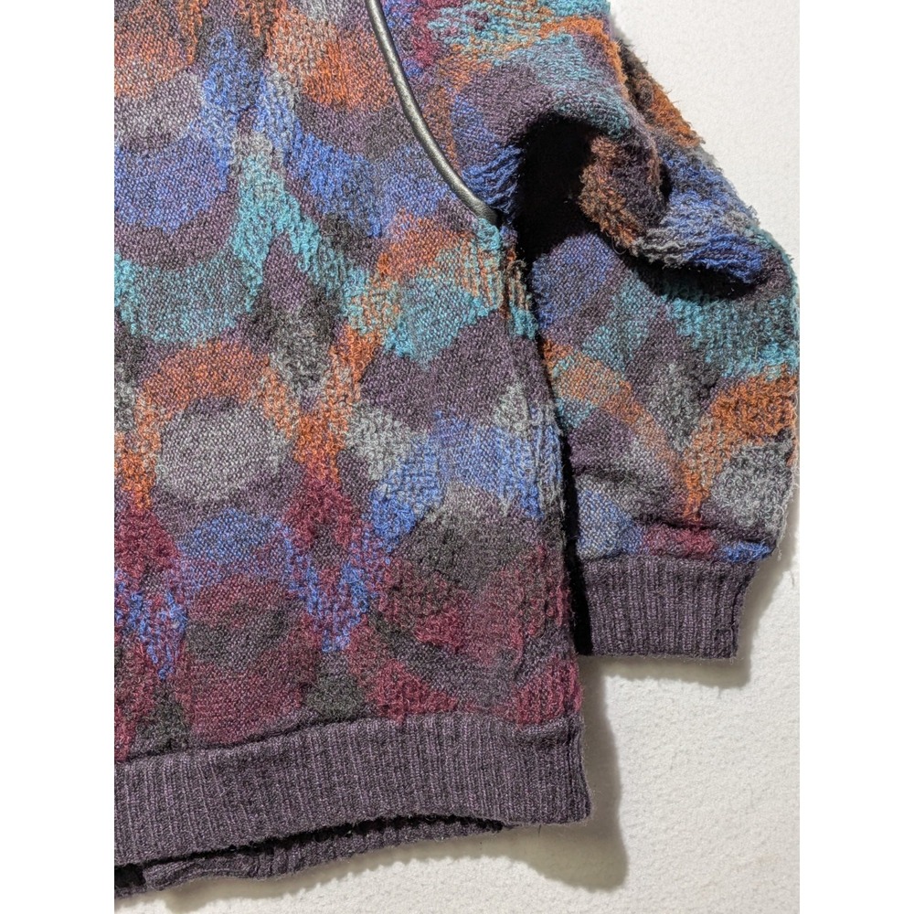 Vintage La Squadra Monte Carlo Mohair Cardigan Jacket Italy Abstract Knit... - Picture 14 of 16